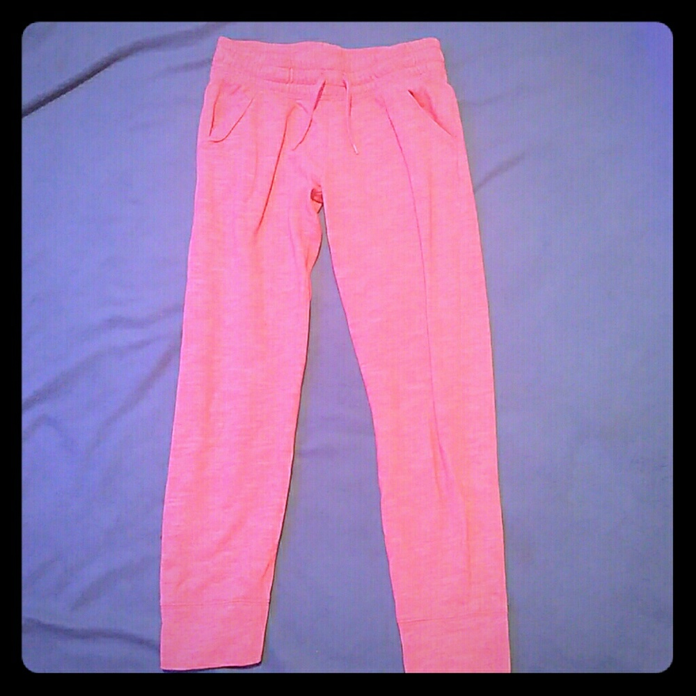 Hot pink sweat pants